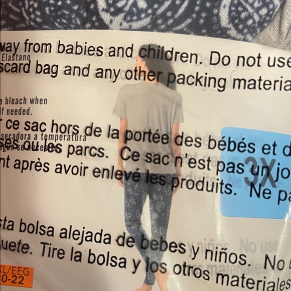 (2) sets Lucky brand 4 pieces pajama set ,brand new - Picture 11 of 15